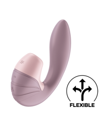 2 en 1 Vibromasseur point G avec stimulateur clitoris USB rose Supernova Satisfyer - CC597780